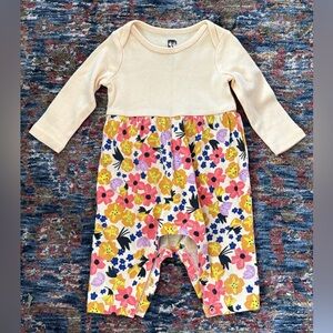 Tea Collection Cream and Multicolor Floral One Piece